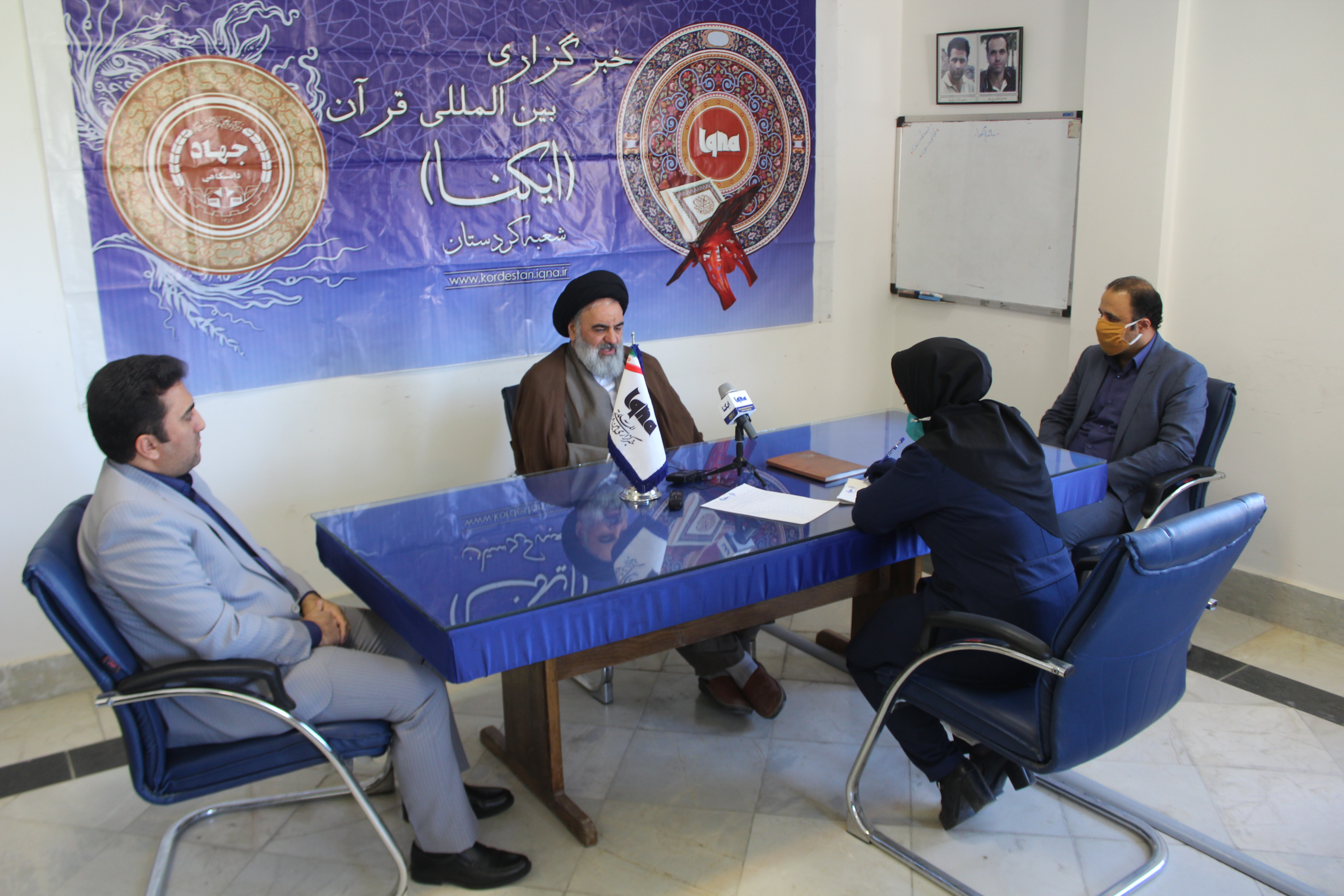 بازدید نماینده ولی‌فقیه در استان کردستان از خبرگزاری ایکنا