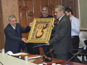 تکریم آقای غلامعلی نیستانی مدیر عامل سابق صندوق قرض الحسنه